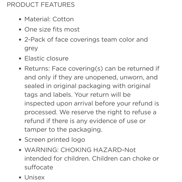 NWT Unisex Michigan Wolverines Colosseum 2 Pack Face Mask - Picture 4 of 5